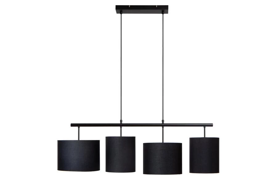 Lucide MAYA - Pendant light - 4xE27 - Black - turned off